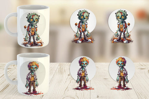 Mug Wrap Halloween Zombie Sublimation artnoy 