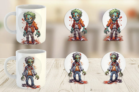 Mug Wrap Halloween Zombie Sublimation artnoy 