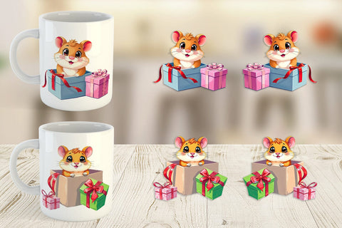 Mug Wrap Hamster Gift Sublimation artnoy 