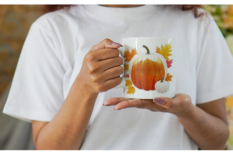 Mug Wrap Harvest Pumpkin Sublimation artnoy 