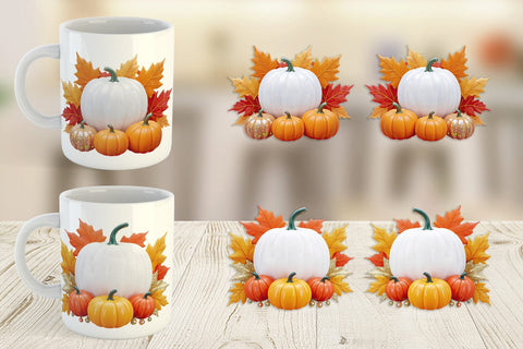 Mug Wrap Harvest Pumpkin Sublimation artnoy 