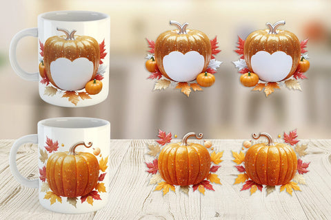 Mug Wrap Harvest Pumpkin Sublimation artnoy 