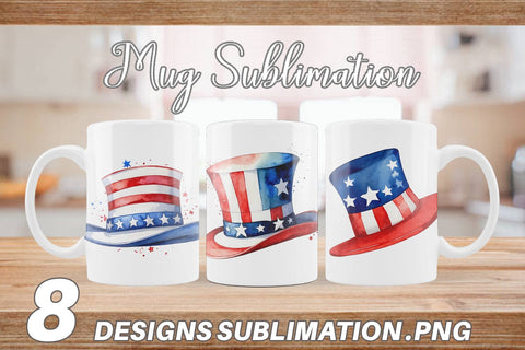 Mug Wrap Hat 4th of July Sublimation artnoy 