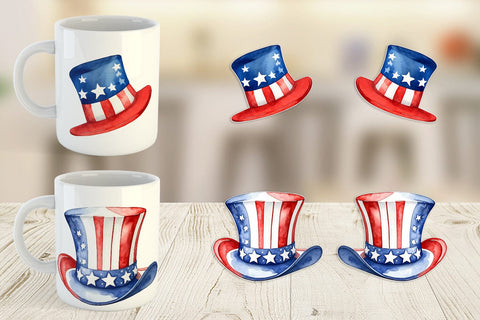 Mug Wrap Hat 4th of July Sublimation artnoy 