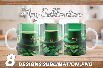 Mug Wrap Hat Patrick's Day Sublimation artnoy 