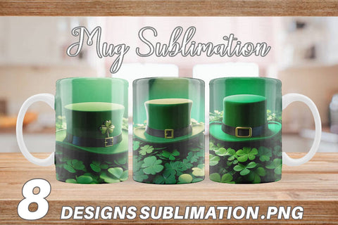 Mug Wrap Hat Patrick's Day Sublimation artnoy 