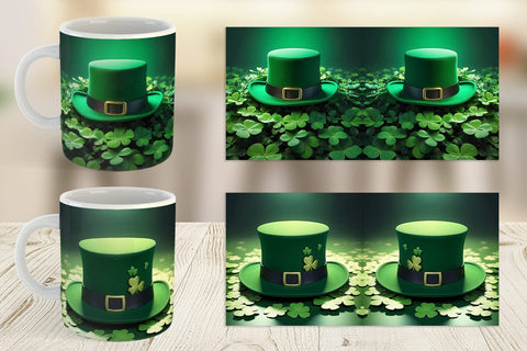 Mug Wrap Hat Patrick's Day Sublimation artnoy 