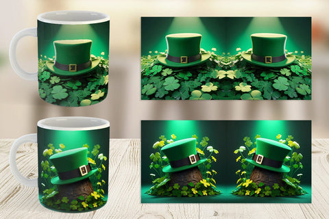Mug Wrap Hat Patrick's Day Sublimation artnoy 