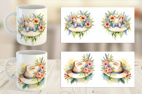 Mug Wrap Hat Summer Sublimation artnoy 