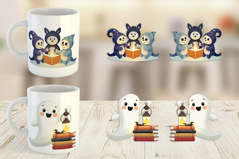 Mug Wrap Haunted Toy Shop Sublimation artnoy 