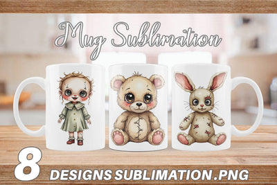 Mug Wrap Haunted Toy Squad Sublimation artnoy 