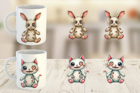 Mug Wrap Haunted Toy Squad Sublimation artnoy 