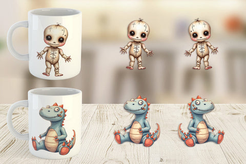 Mug Wrap Haunted Toy Squad Sublimation artnoy 