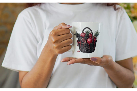 Mug Wrap Haunting Tropical Goth Vacation Sublimation artnoy 
