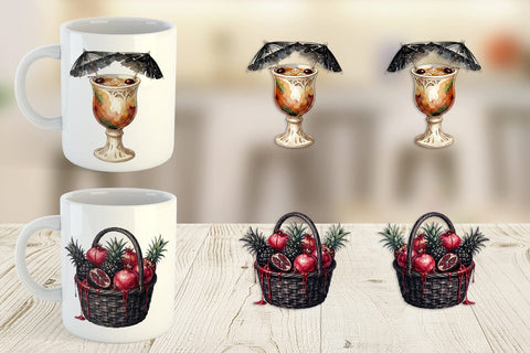 Mug Wrap Haunting Tropical Goth Vacation Sublimation artnoy 