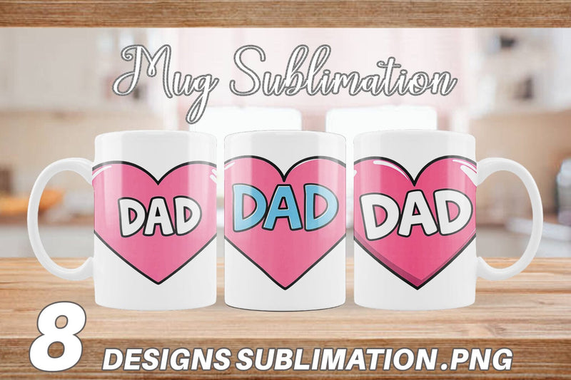Mug Wrap Heart Sublimation artnoy 