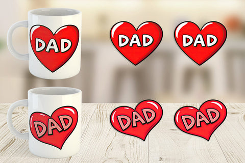 Mug Wrap Heart Sublimation artnoy 