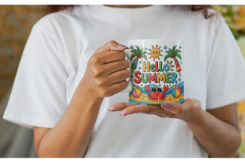 Mug Wrap Hello Summer Bundle Sublimation Sublimation artnoy 
