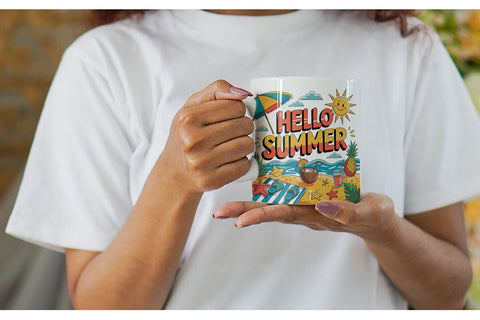 Mug Wrap Hello Summer Bundle Sublimation Sublimation artnoy 