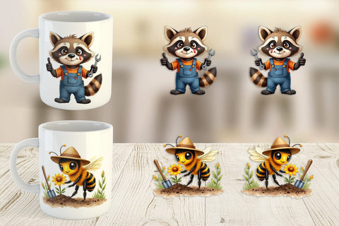 Mug Wrap Helpful Paws Skilled Trades & Services Animal Sublimation artnoy 