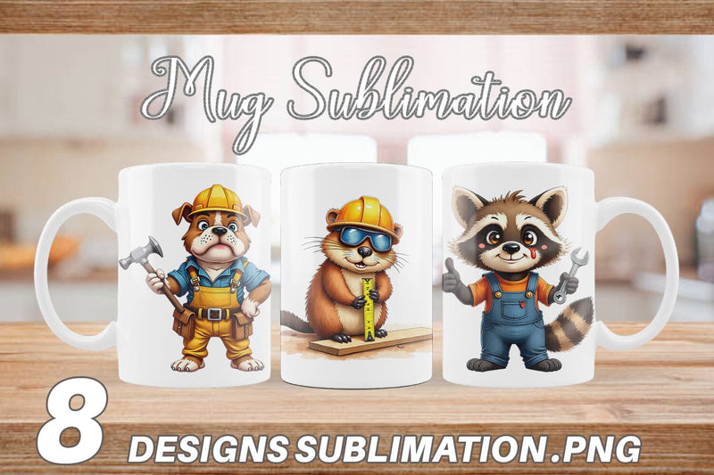 Mug Wrap Helpful Paws Skilled Trades & Services Animal Sublimation artnoy 