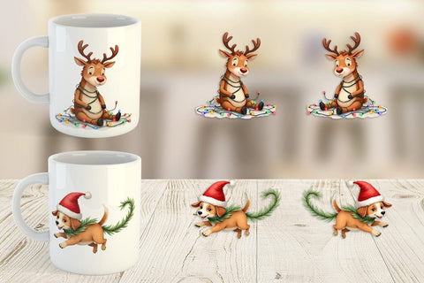 Mug Wrap Holiday Chaos Crew Sublimation artnoy 