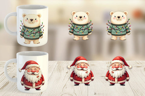 Mug Wrap Holiday Chaos Crew Sublimation artnoy 