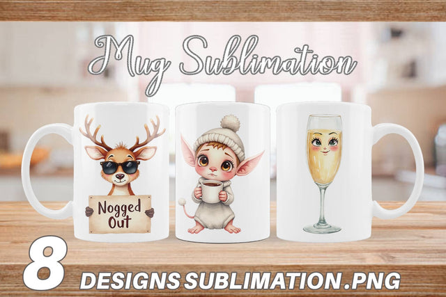 Mug Wrap Holiday Hangover Sublimation artnoy 