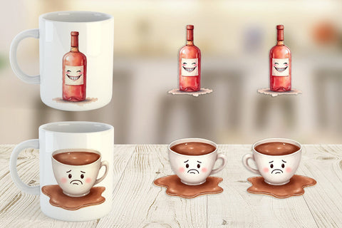 Mug Wrap Holiday Hangover Sublimation artnoy 