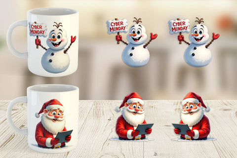 Mug Wrap Holiday Shoppers Sublimation artnoy 