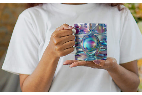 Mug Wrap Holographic Bubble Sublimation artnoy 
