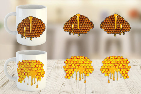 Mug Wrap Honeycomb Sublimation artnoy 