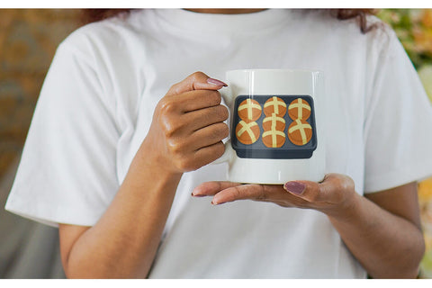 Mug Wrap Hot Cross Buns Sublimation artnoy 