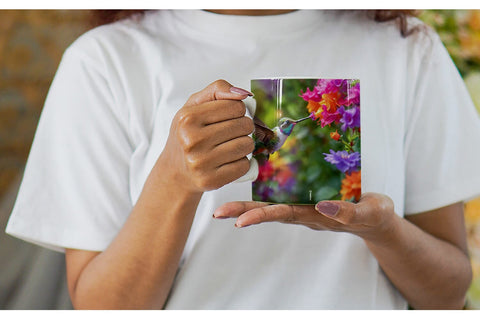 Mug Wrap Hummingbird and Flower Sublimation artnoy 