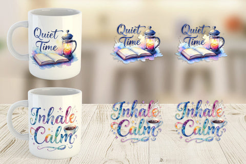 Mug Wrap Hygge Fall Snuggle Quotes Sublimation artnoy 