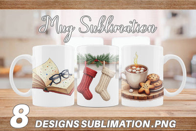 Mug Wrap Hygge Holiday Sublimation artnoy 