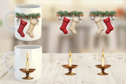 Mug Wrap Hygge Holiday Sublimation artnoy 