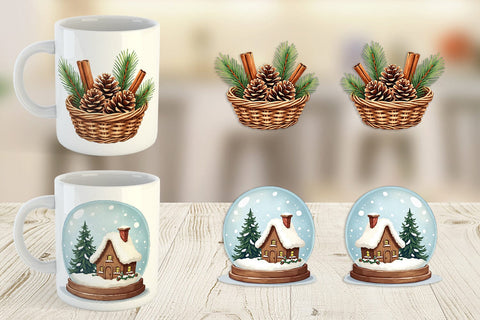 Mug Wrap Hygge Holiday Sublimation artnoy 