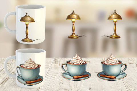 Mug Wrap Hygge Reading Nook Sublimation artnoy 