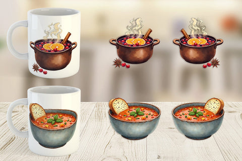 Mug Wrap Hygge Winter Kitchen Sublimation artnoy 