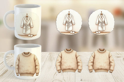Mug Wrap Hygge Winter Selfcare Sublimation artnoy 