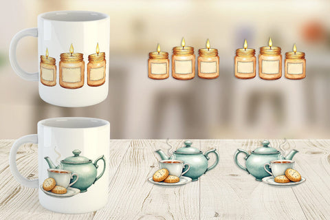 Mug Wrap Hygge Winter Selfcare Sublimation artnoy 
