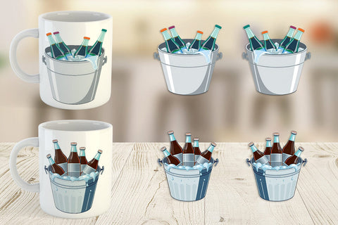 Mug Wrap Ice Bucket Sublimation artnoy 