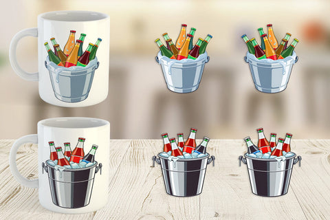 Mug Wrap Ice Bucket Sublimation artnoy 