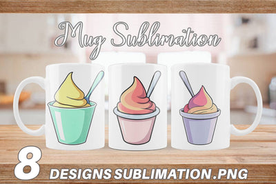 Mug Wrap Ice Cream Cup Sublimation artnoy 