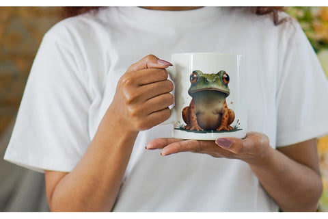 Mug Wrap Illustration Frog Sublimation artnoy 