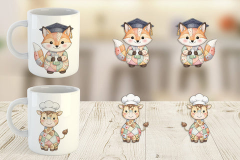 Mug Wrap Innocent Future Career Patchwork Sublimation artnoy 