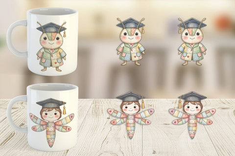 Mug Wrap Innocent Garden Graduate Patchwork Sublimation artnoy 