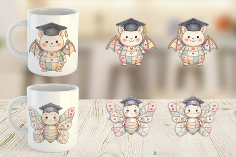 Mug Wrap Innocent Garden Graduate Patchwork Sublimation artnoy 