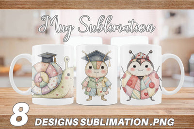 Mug Wrap Innocent Garden Graduate Patchwork Sublimation artnoy 